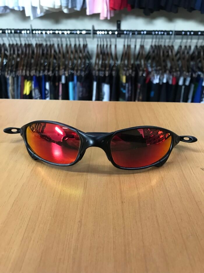 Óculos Oakley Juliet Metal Preto & vermelho