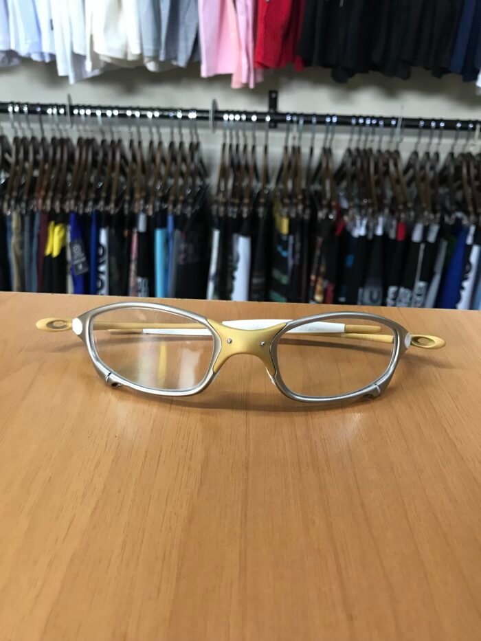 Óculos Oakley Juliet Metal Prata, Branco & Dourado