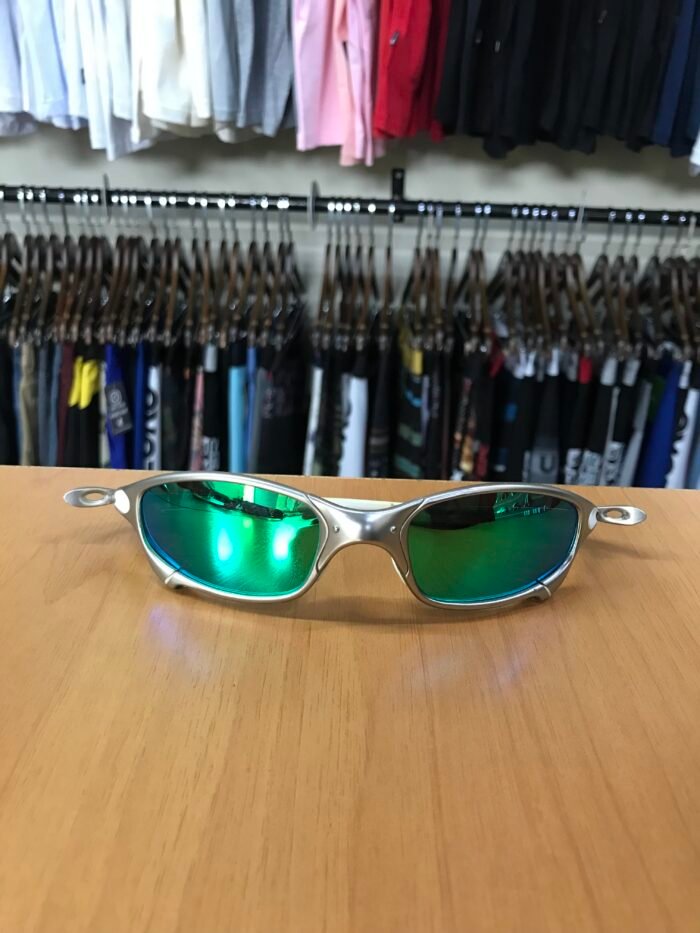Óculos Oakley Juliet Metal Prata & Verde
