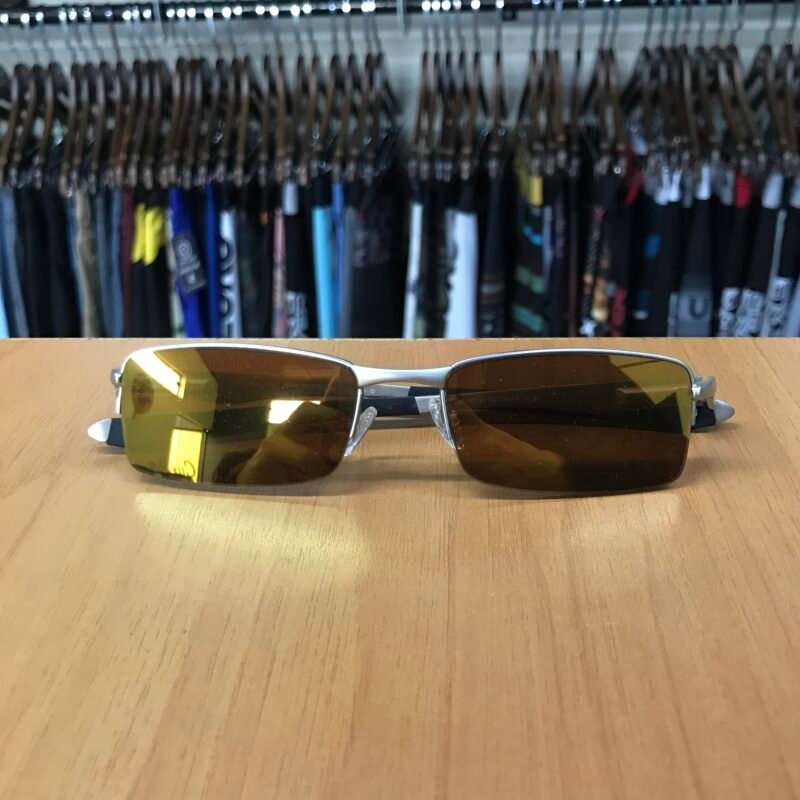 Óculos Oakley Lupa Metal Preto, Prata & Dourado