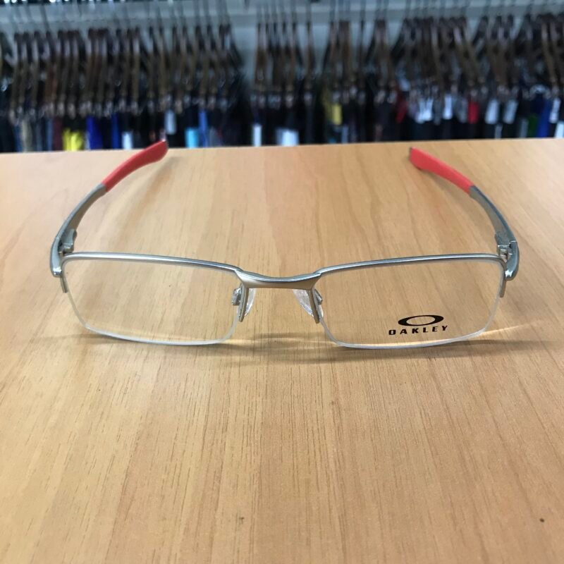 Óculos Oakley Mola Para Descanso Prata & Vermelho
